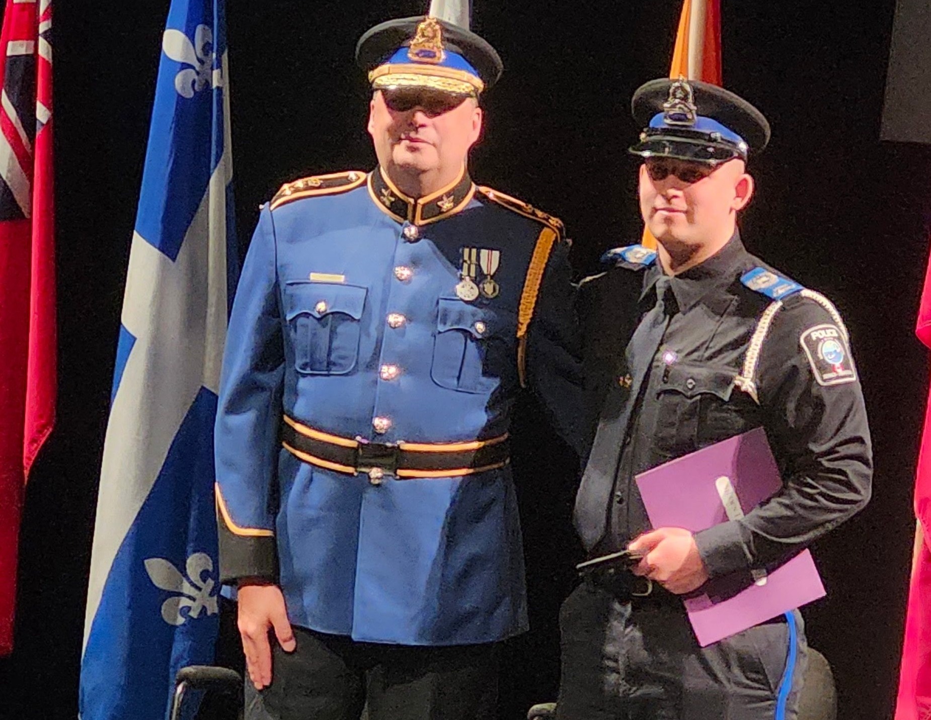 Chef Clavet avec Cst. Landry-Martin